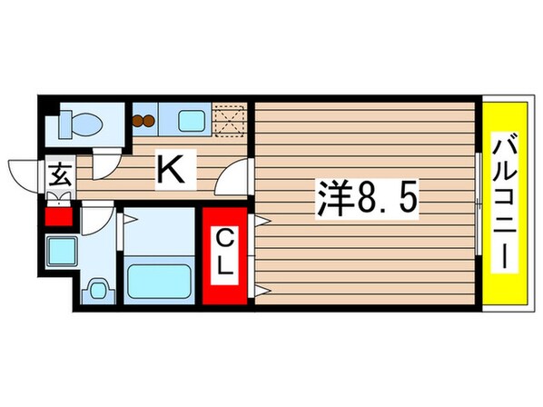 スカイヒルズの物件間取画像